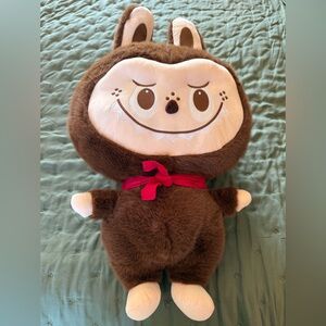 BLACK FRIDAY WEEKEND- 24H New Enormous 30” Labubu Brown Plush W/ Red Bandana